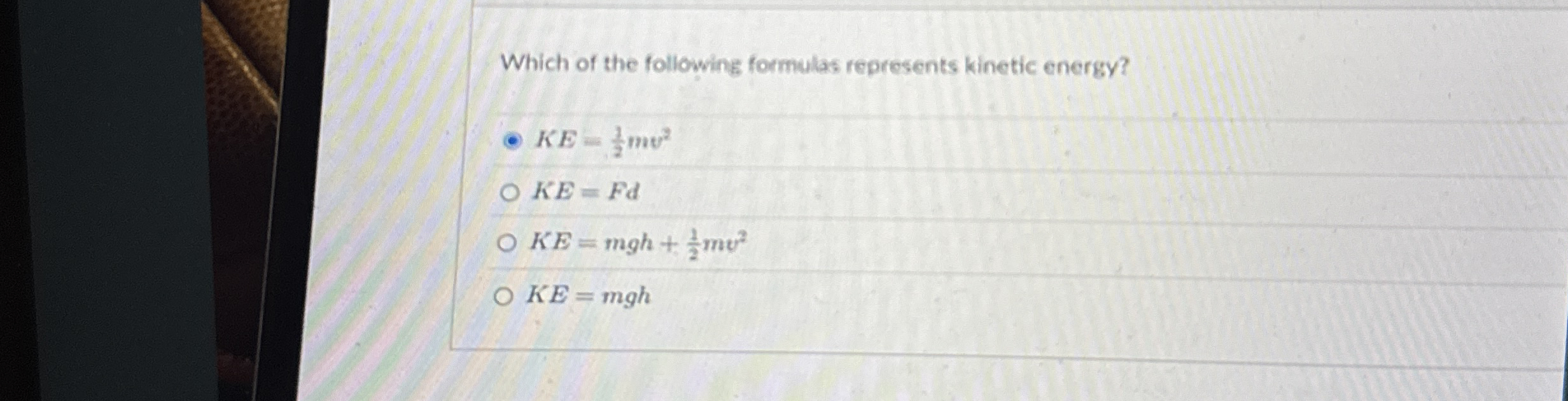 Which of the following formulas represents