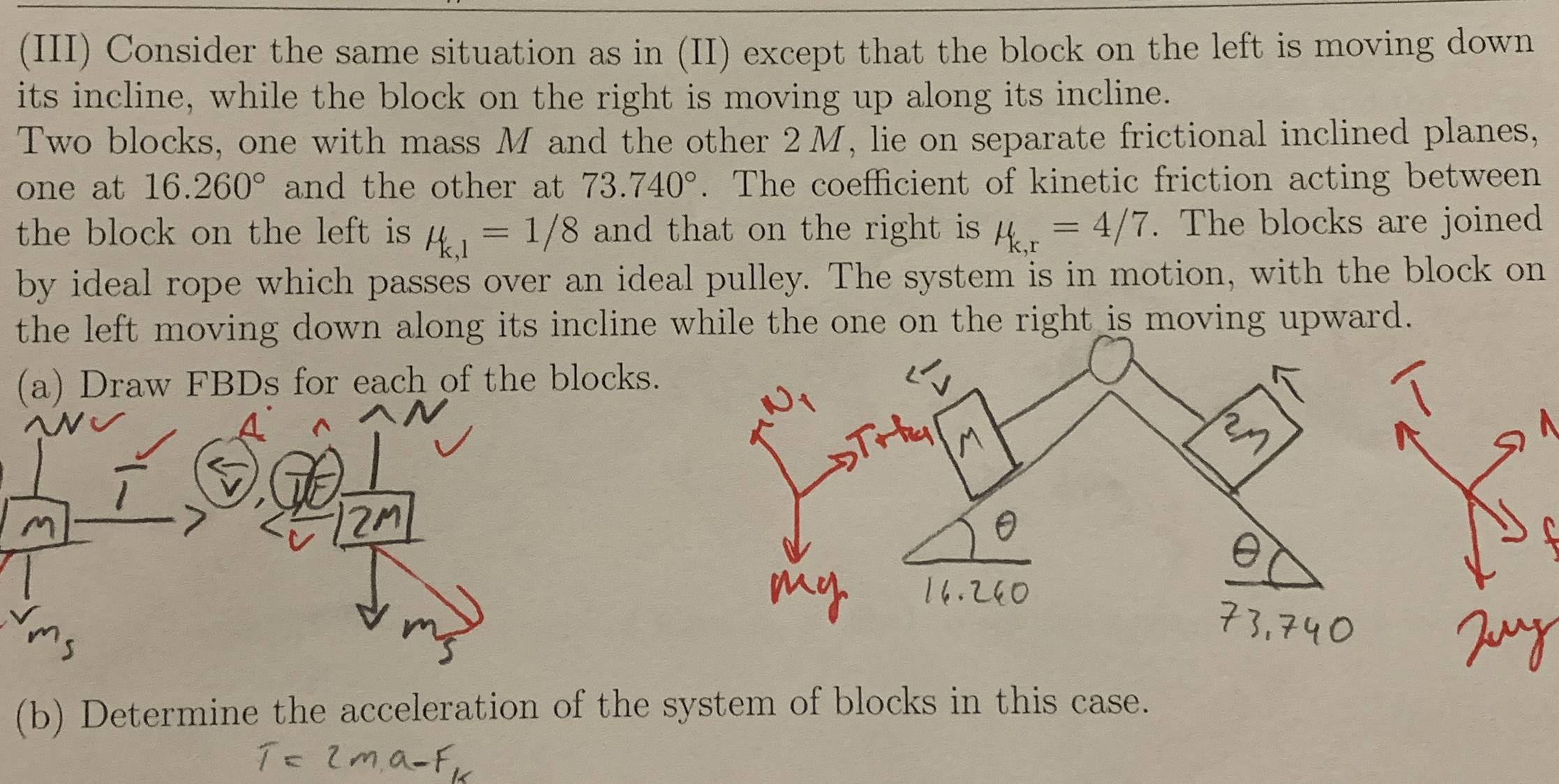 ( III ) Consider the same situation as in ( II )