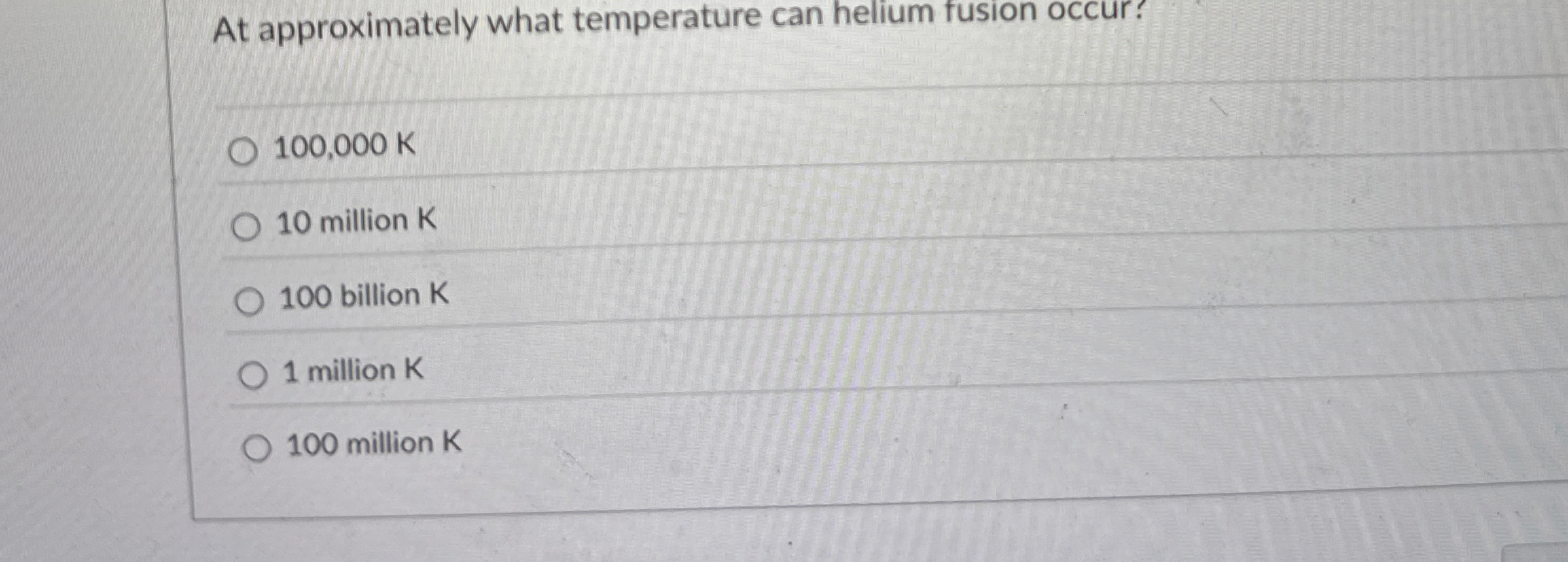At approximately what temperature can helium