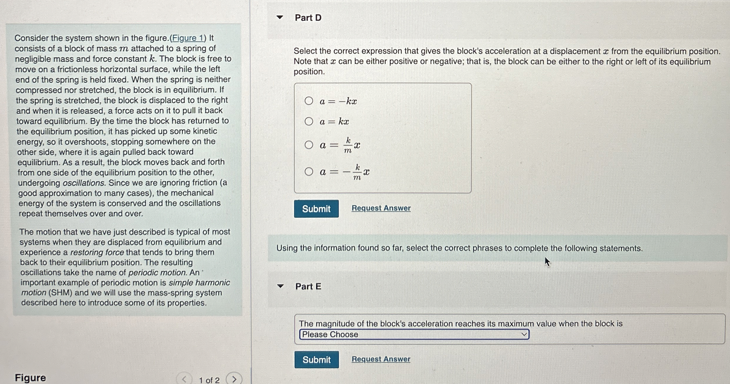 Consider the system shown in the figure. ( Figure