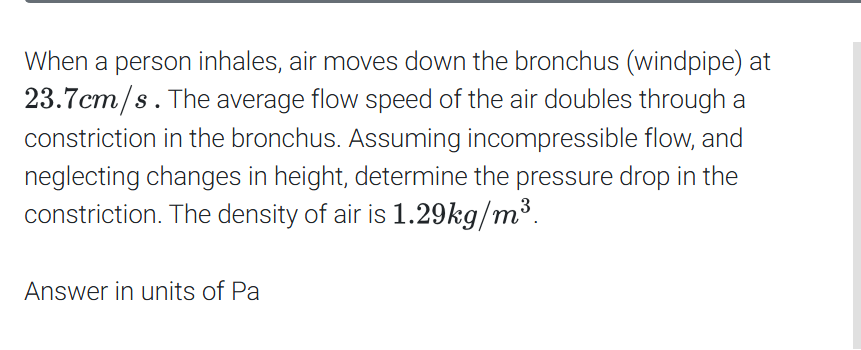When a person inhales, air moves down the