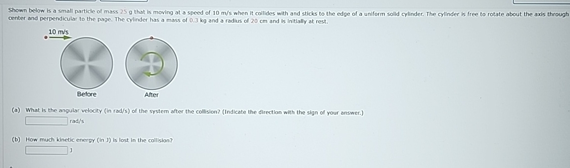 Shown below is a small particle of mass 2 5 g