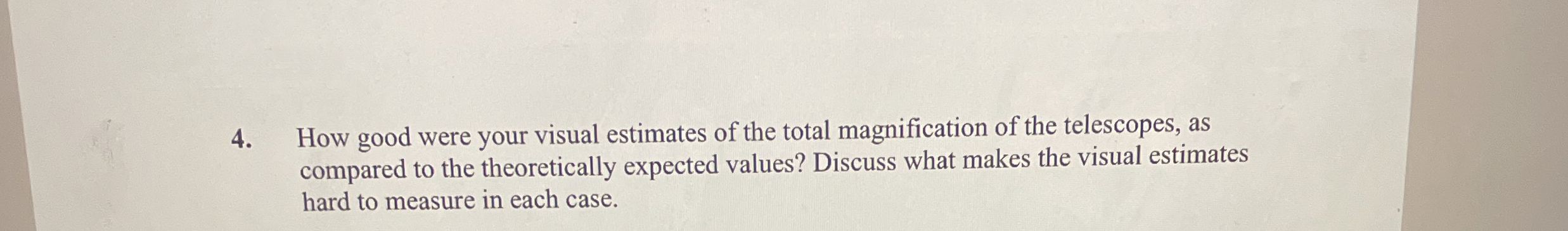 How good were your visual estimates of the total