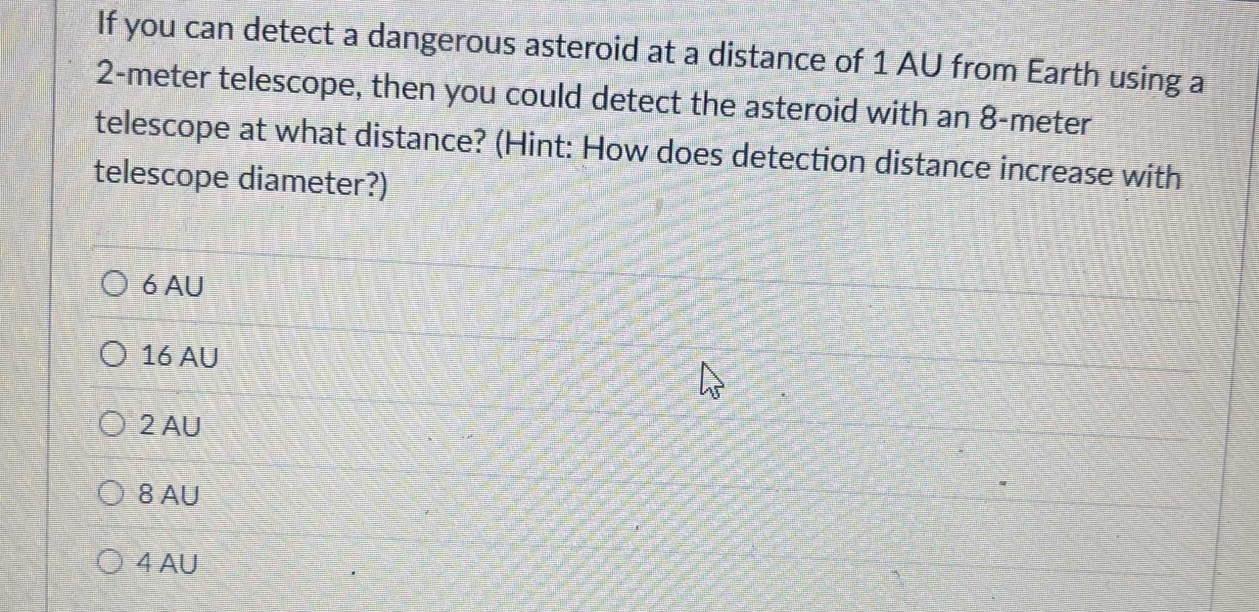 If you can detect a dangerous asteroid at a