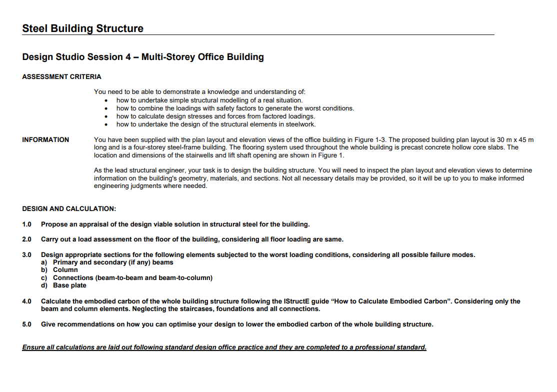 Design Studio Session 4 - Multi - Storey Office