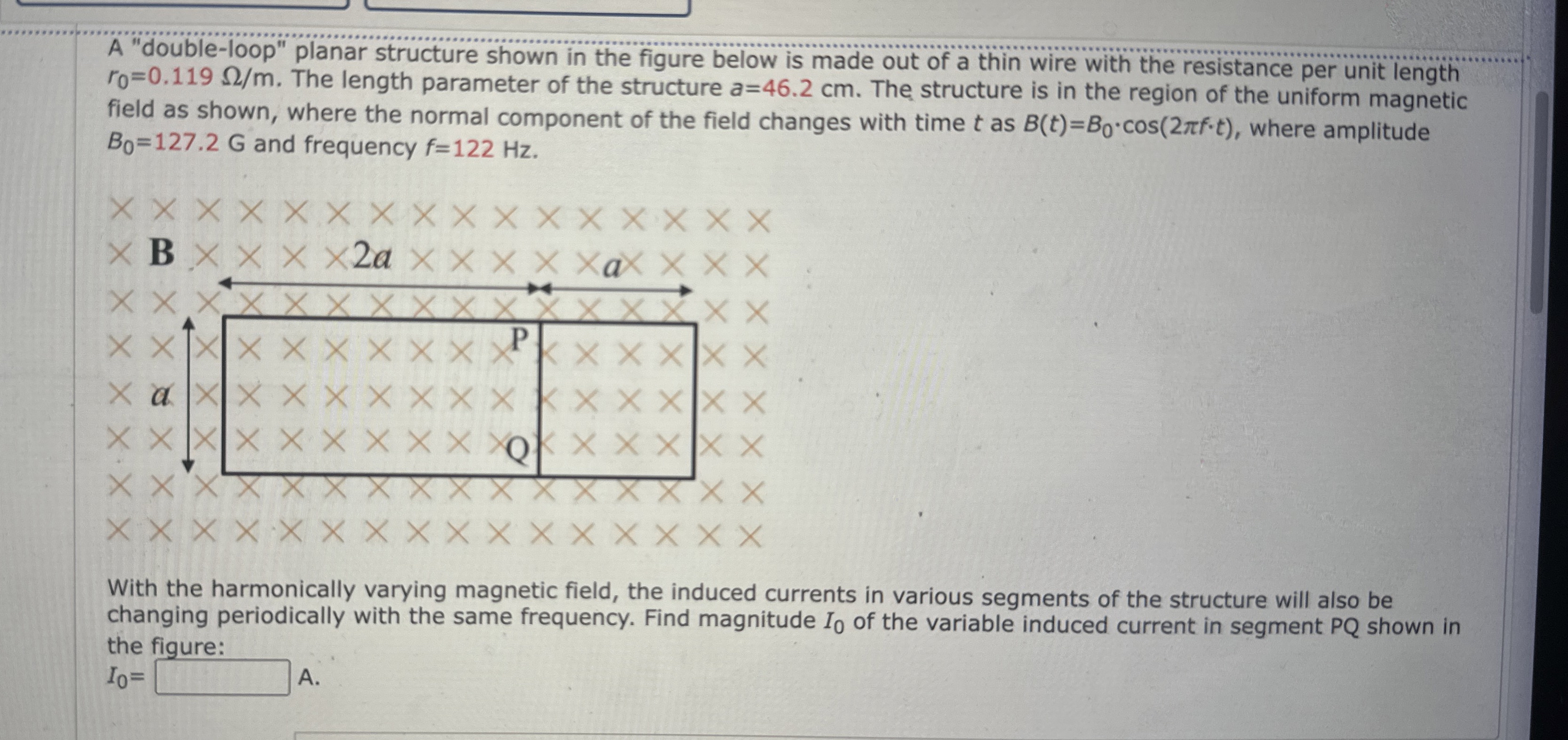 A "double - loop" planar structure shown in the
