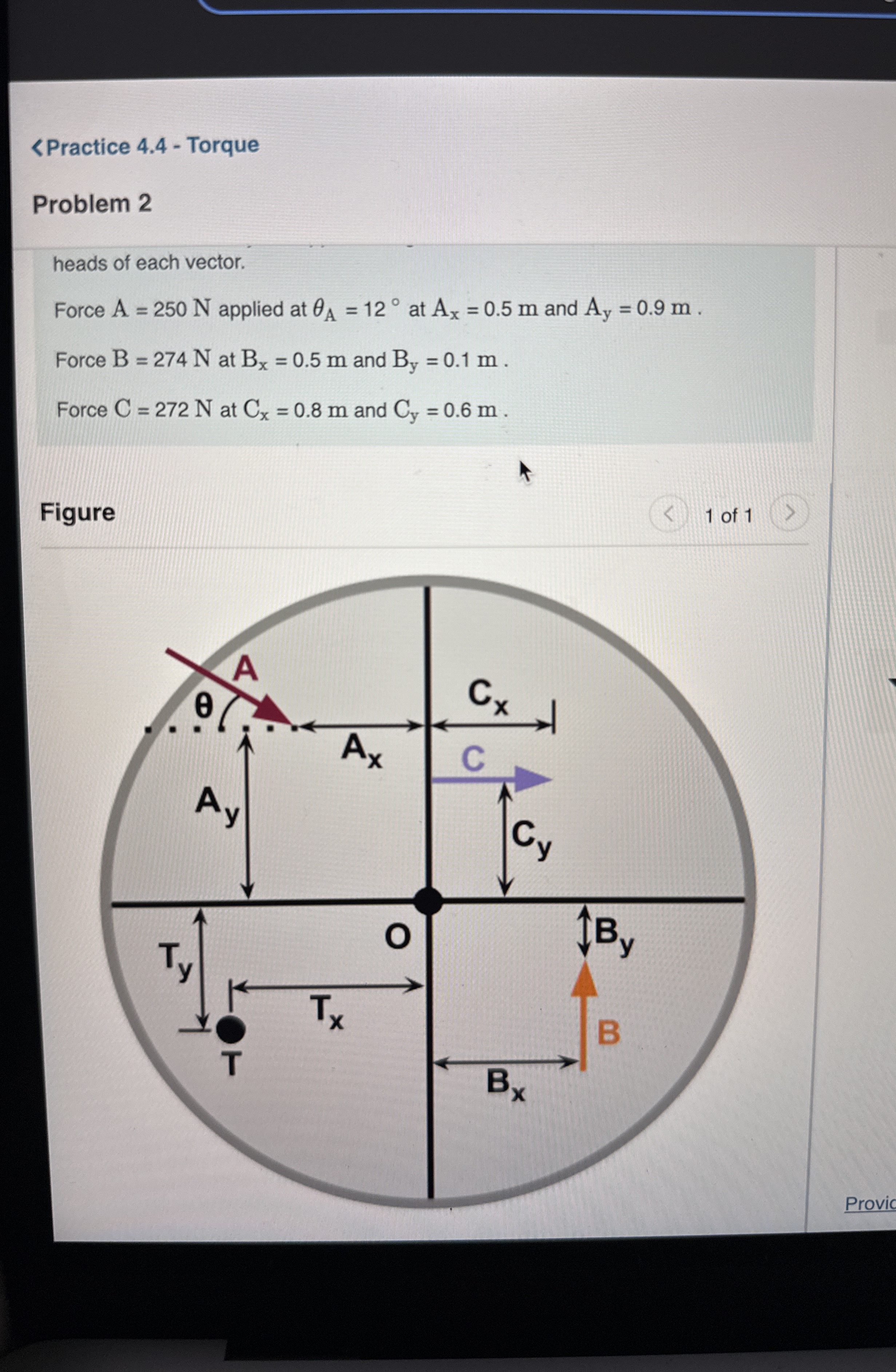 Problem 2 A = 1 2 A x = 0 . 5 m A y = 0 . 9 m B =