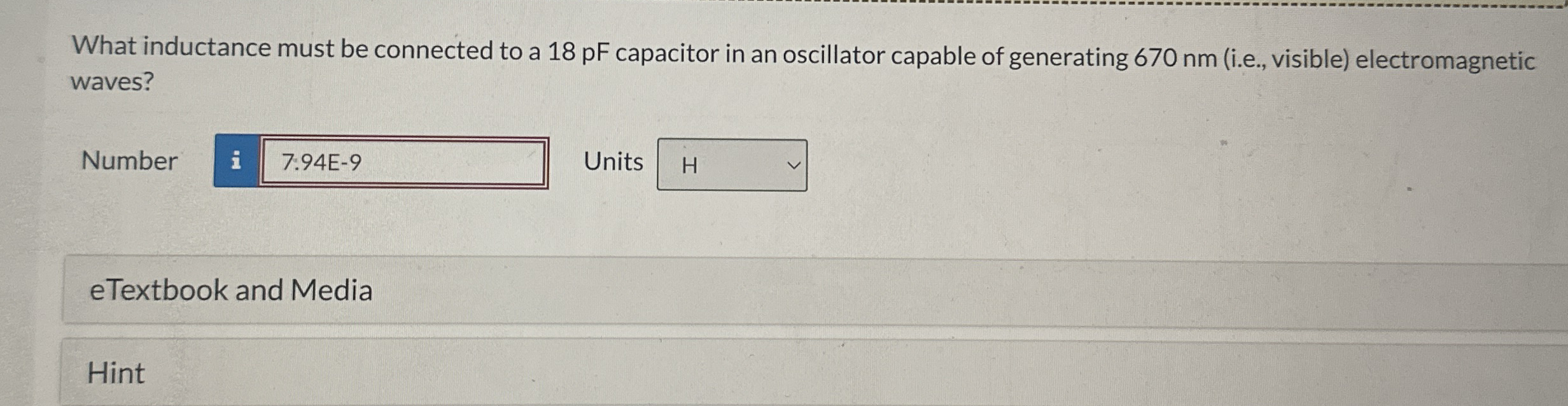 What inductance must be connected to a 1 8 pF