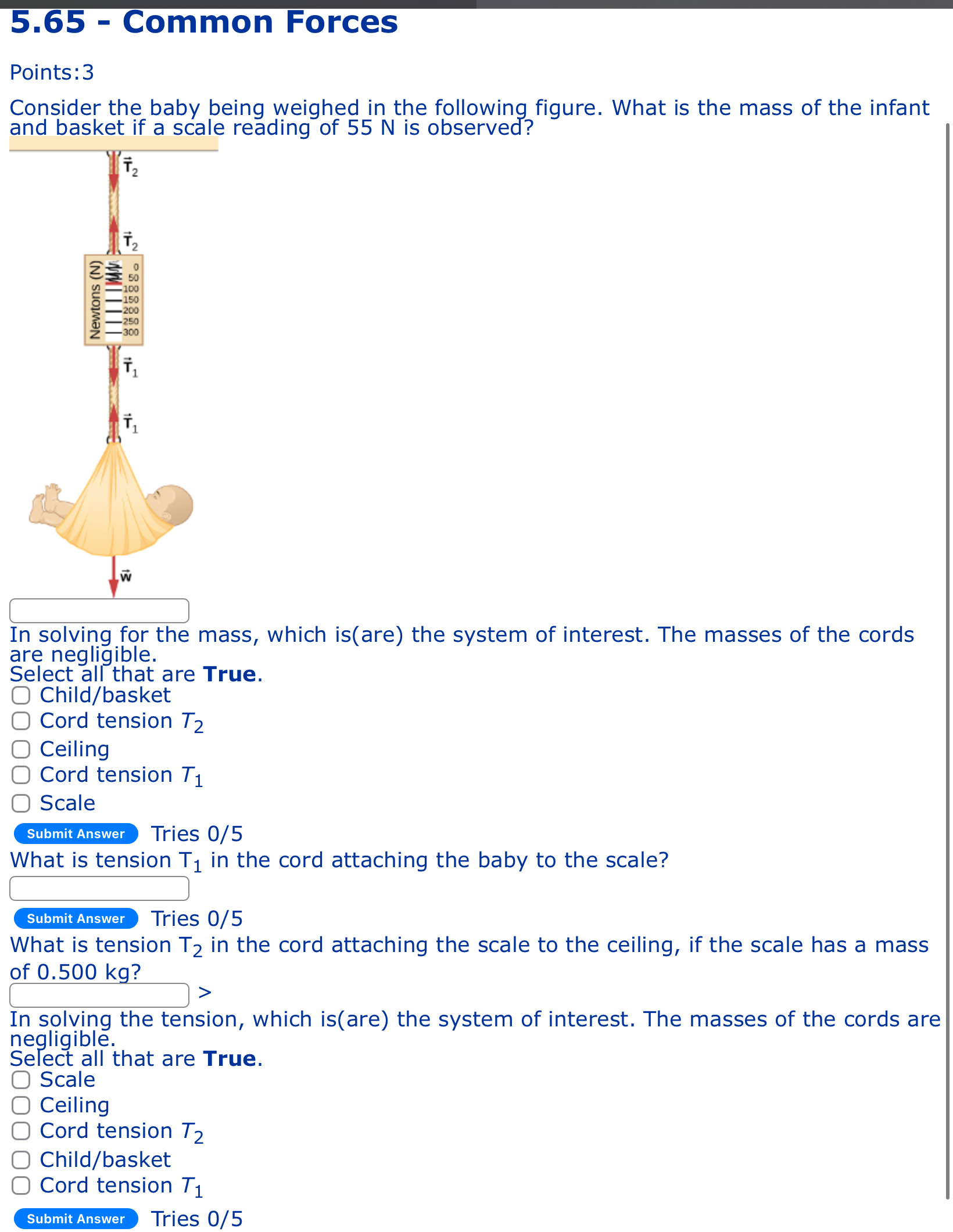 5 . 6 5 - Common Forces Points: 3 Consider the