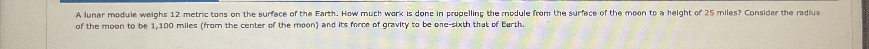 of the moon to be 1 , 1 0 0 miles ( from the
