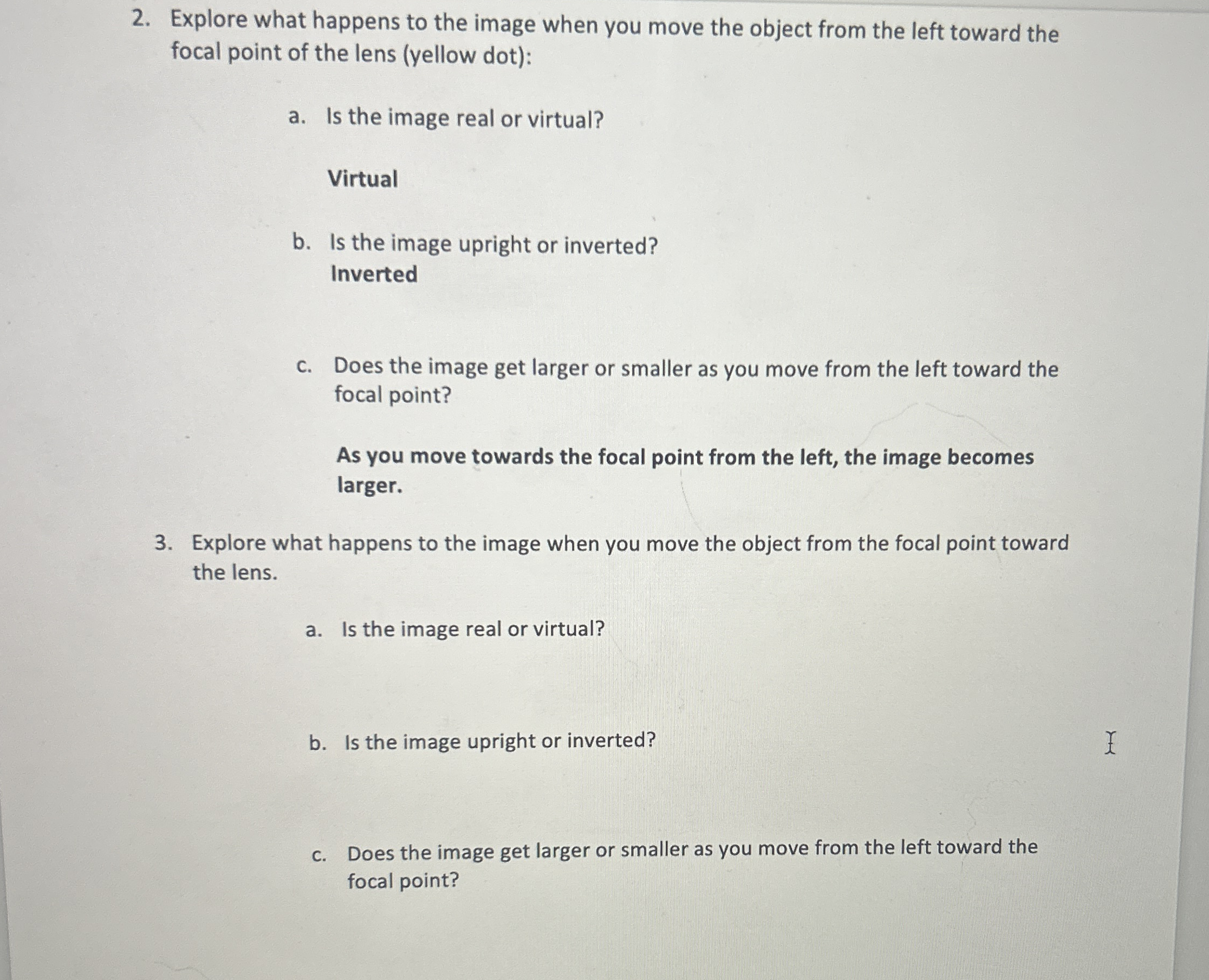 Explore what happens to the image when you move