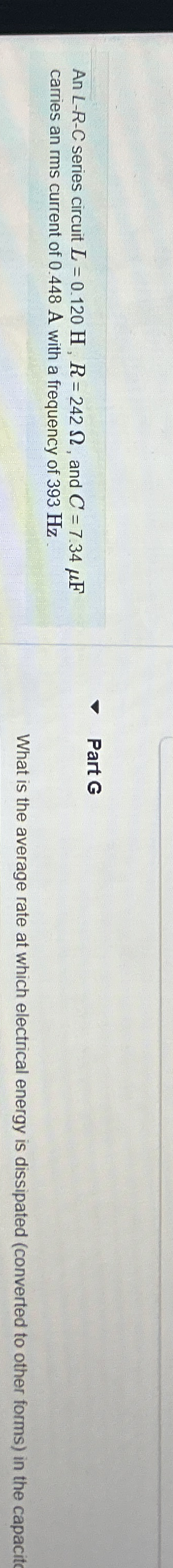 An L - R - C series circuit L = 0 . 1 2 0 H , R =