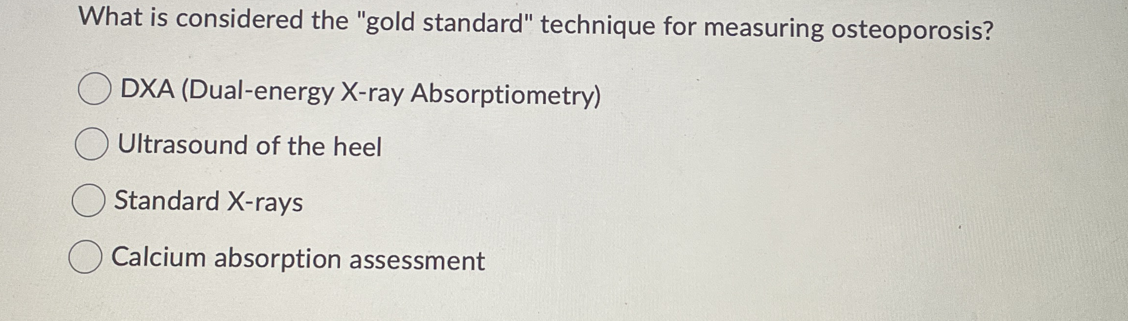 What is considered the "gold standard" technique