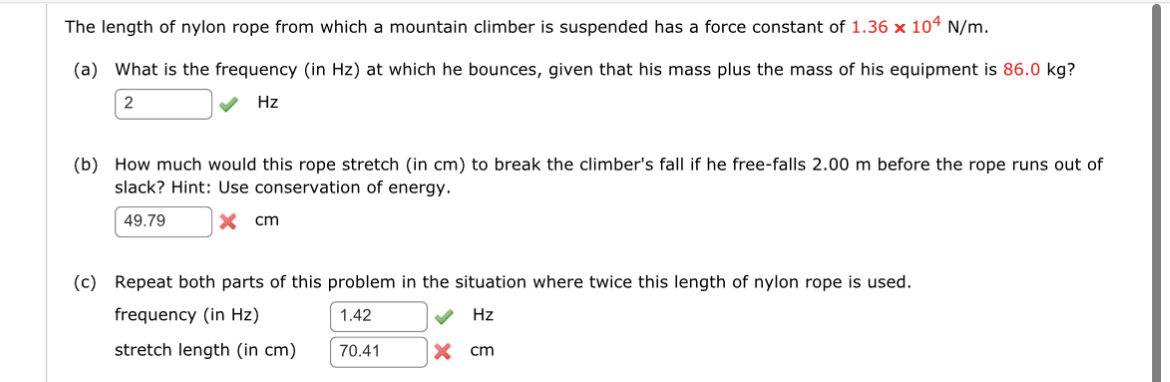 The length of nylon rope from which a mountain