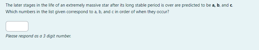 The later stages in the life of an extremely