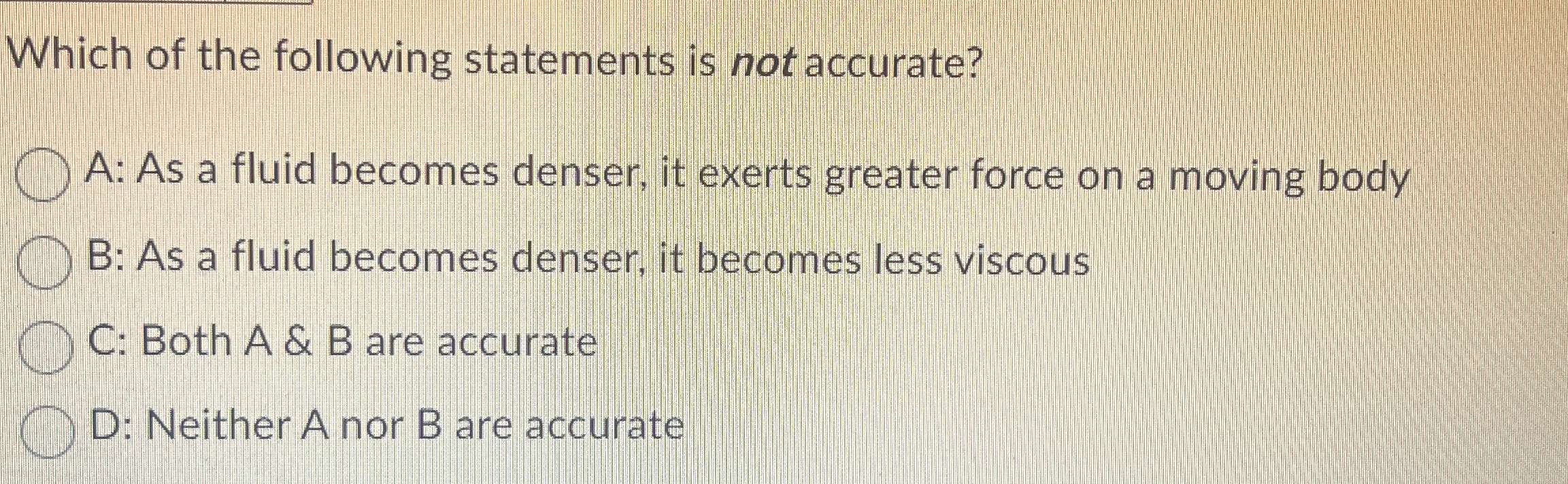 Which of the following statements is not