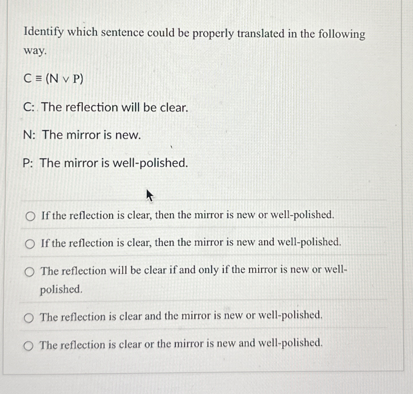 Identify which sentence could be properly