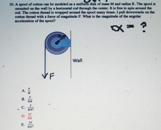 A spool of coetice cuen be modeled as a uniforin