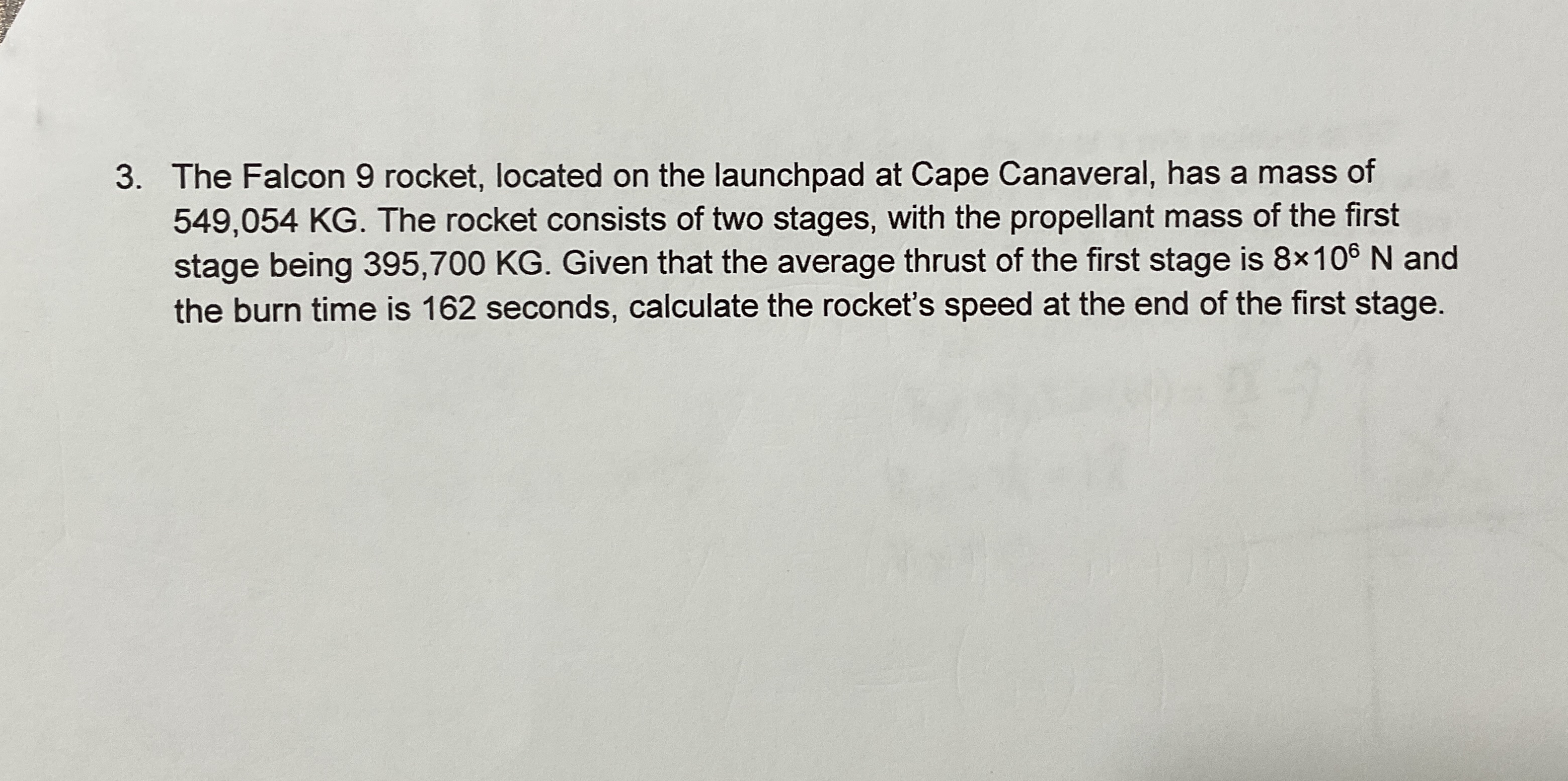 The Falcon 9 rocket, located on the launchpad at