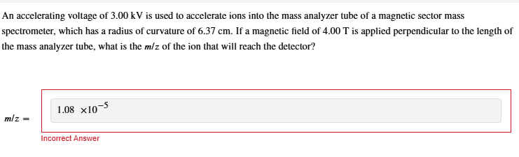 An accelerating voltage of 3 . 0 0 kV is used to