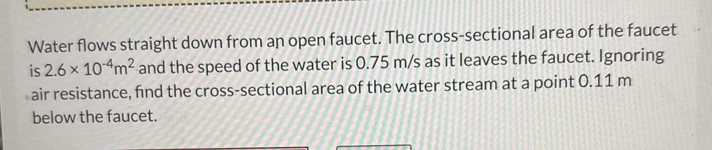 Water flows straight down from an open faucet.