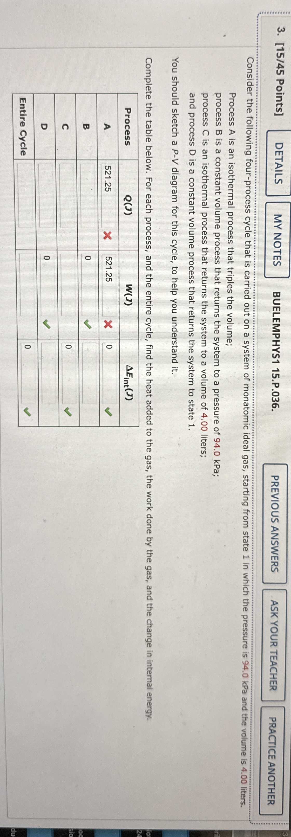 [ 1 5 / 4 5 Points ] q , BUELEMPHYS 1 1 5 . P . 0