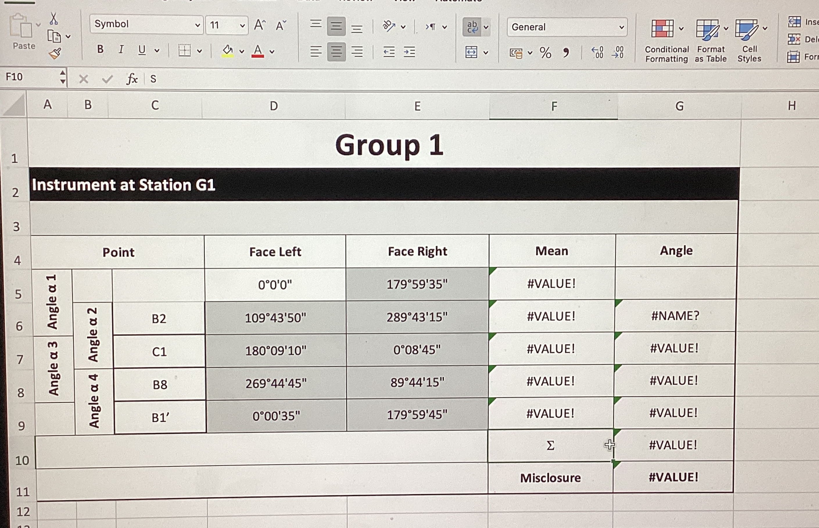 F 1 0 A B C D E General Inse Conditional Format