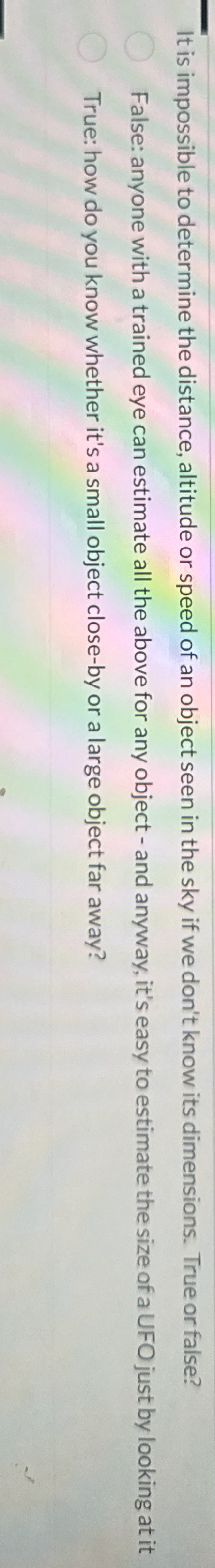 It is impossible to determine the distance,