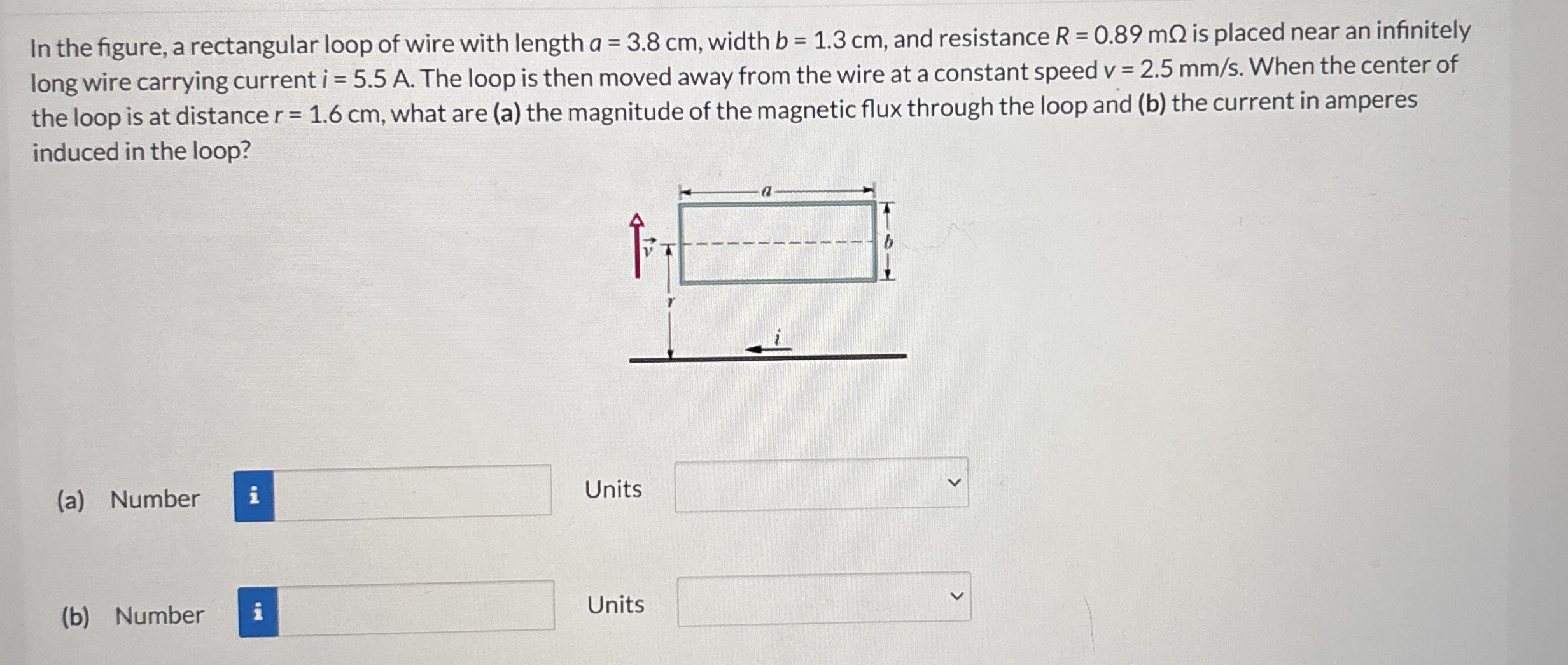 In the figure, a rectangular loop of wire with