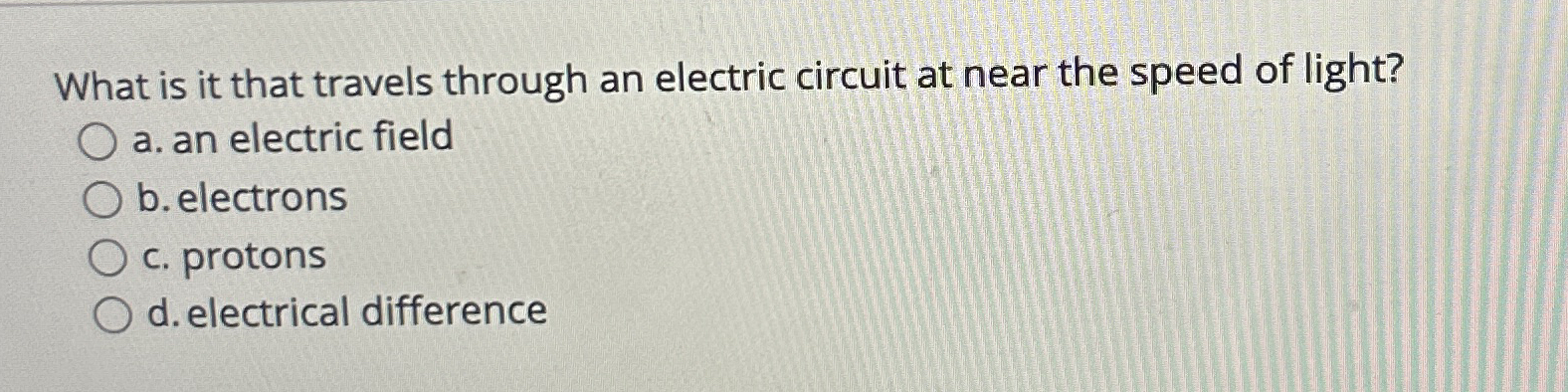 What is it that travels through an electric
