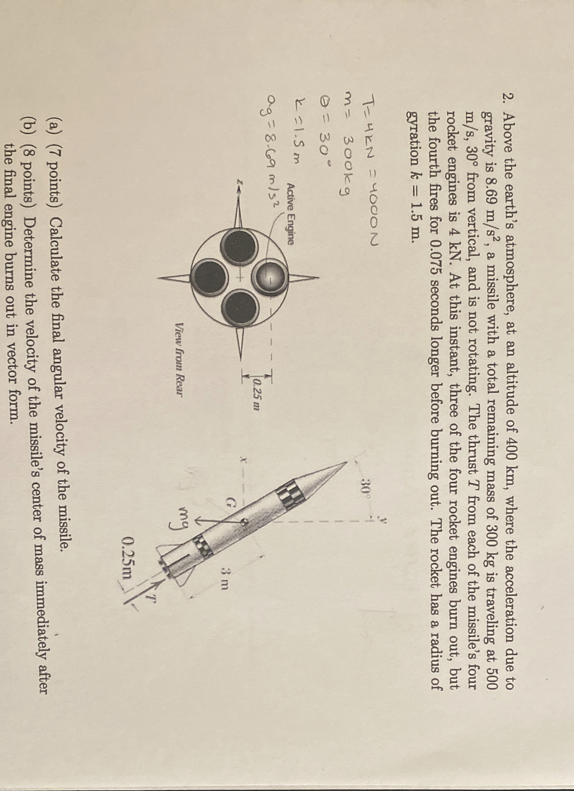 Above the earth's atmosphere, at an altitude of 4