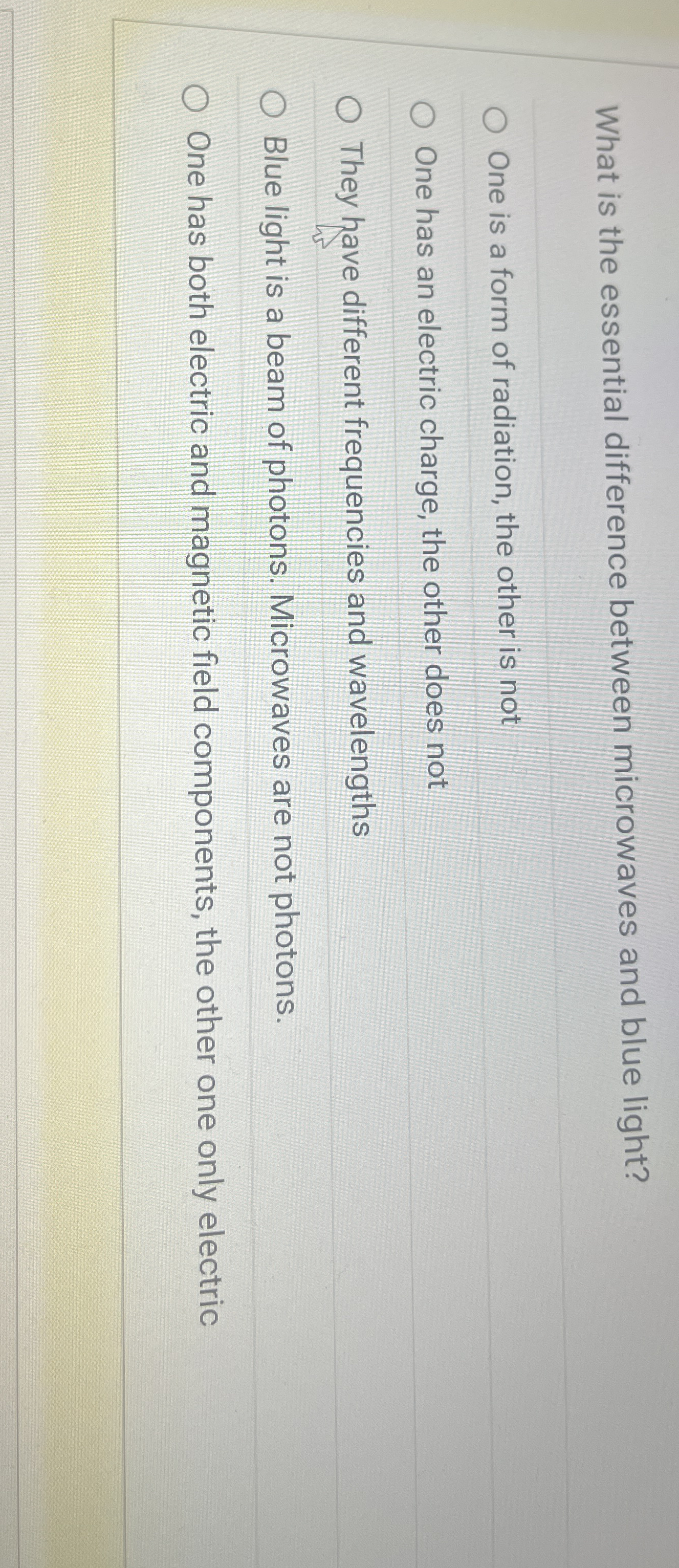 What is the essential difference between