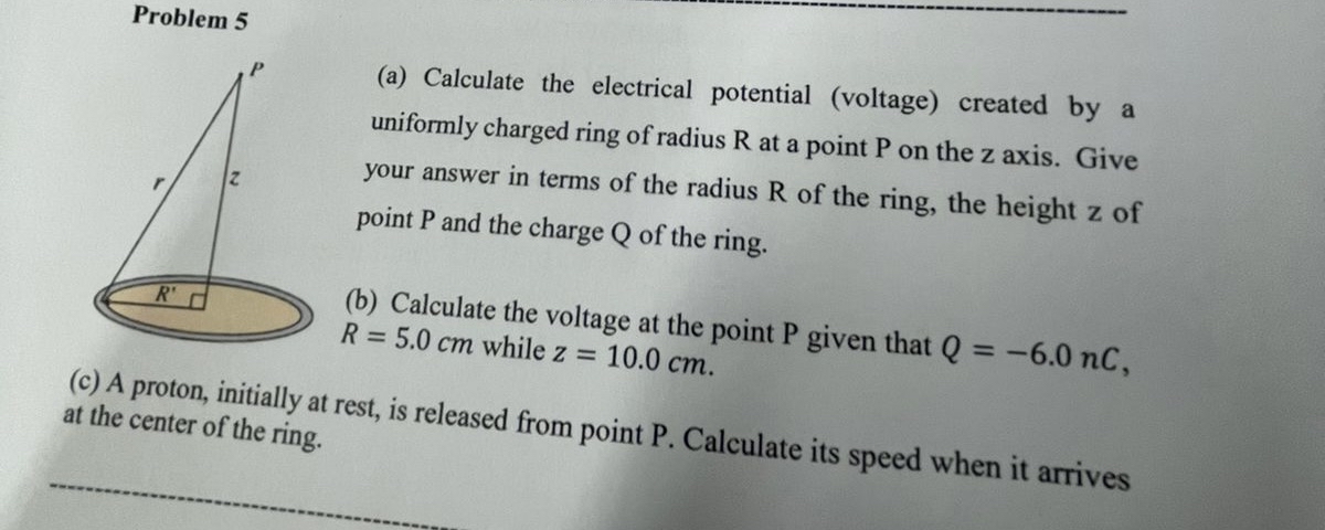 Problem 5 ( a ) Calculate the electrical