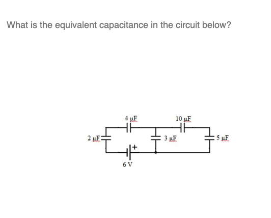 What is the equivalent capacitance in the circuit