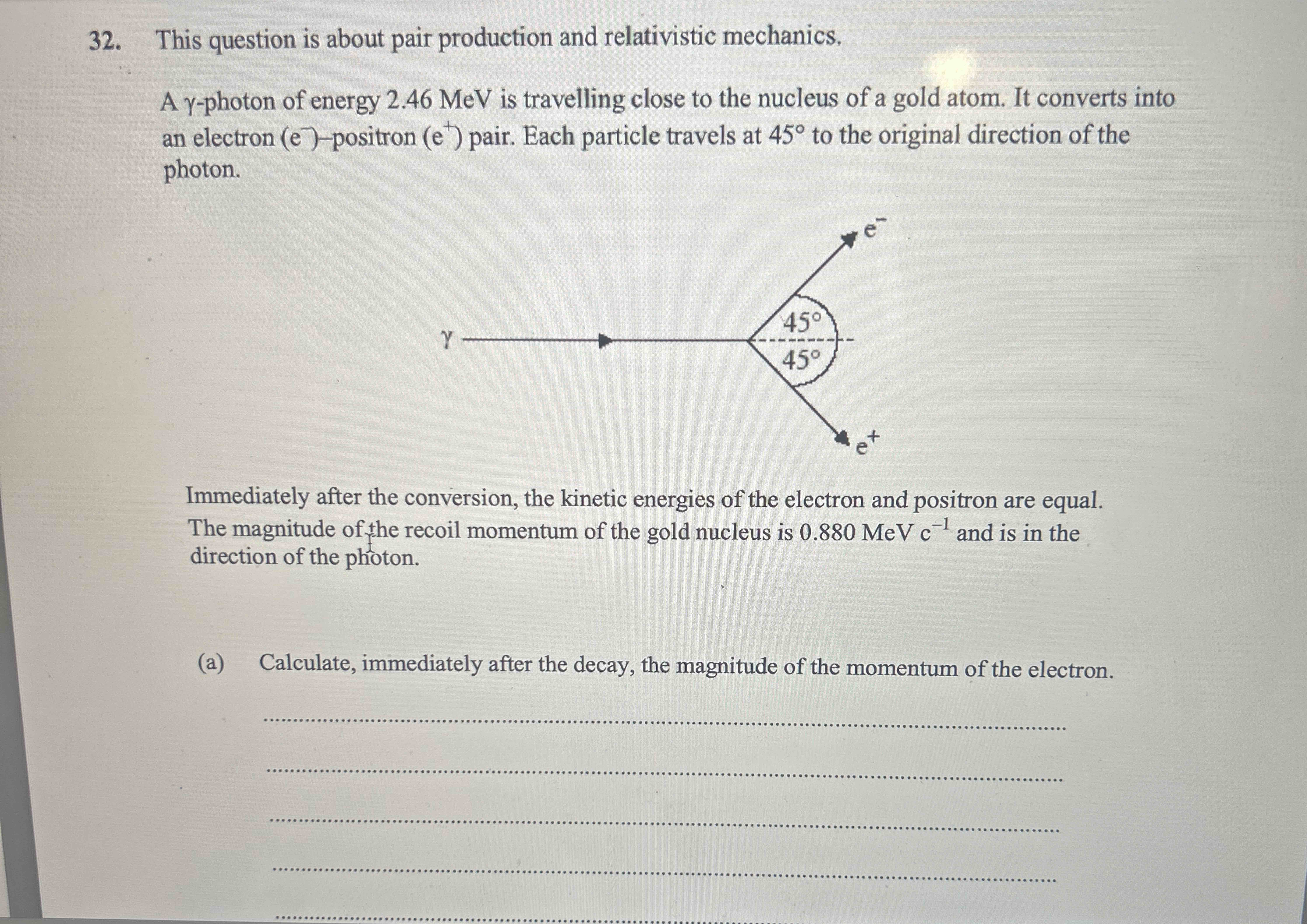 Calculate the value V of the potential difference