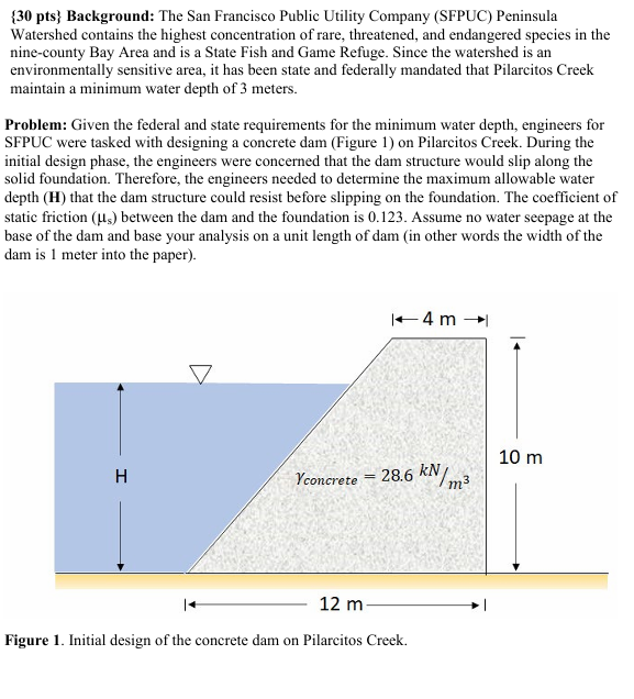 \ { 3 0 pts \ } Background: The San Francisco