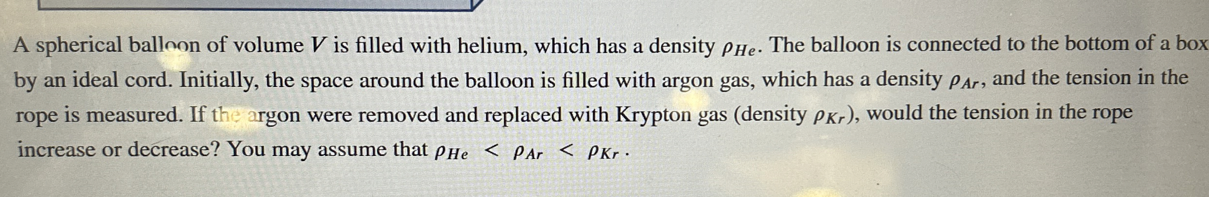 A spherical balloon of volume V is filled with