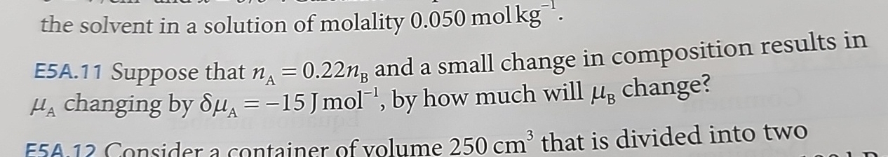 E 5 A . 1 1 Suppose that n A = 0 . 2 2 n B and a
