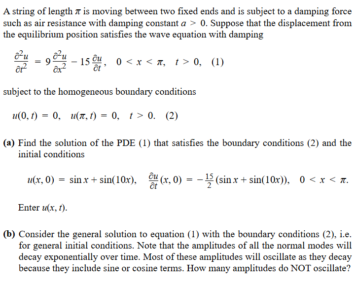 ( b ) Consider the general solution to equation (