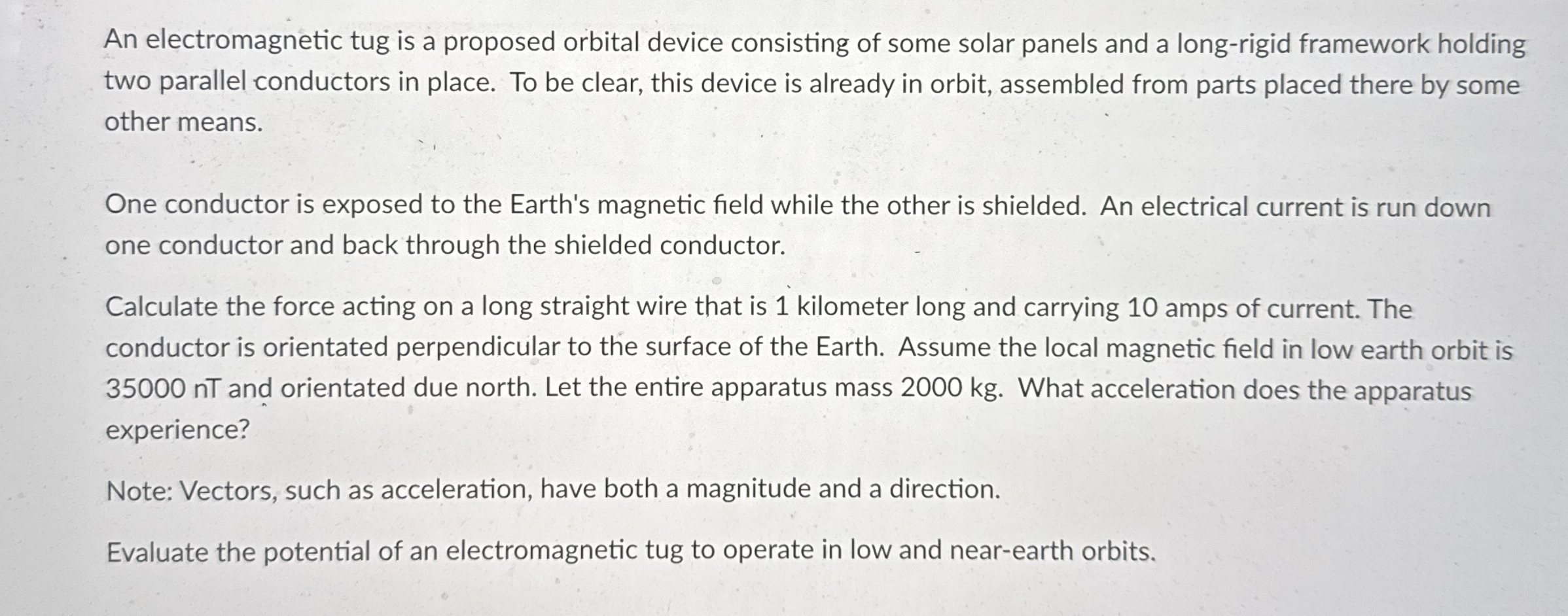 An electromagnetic tug is a proposed orbital