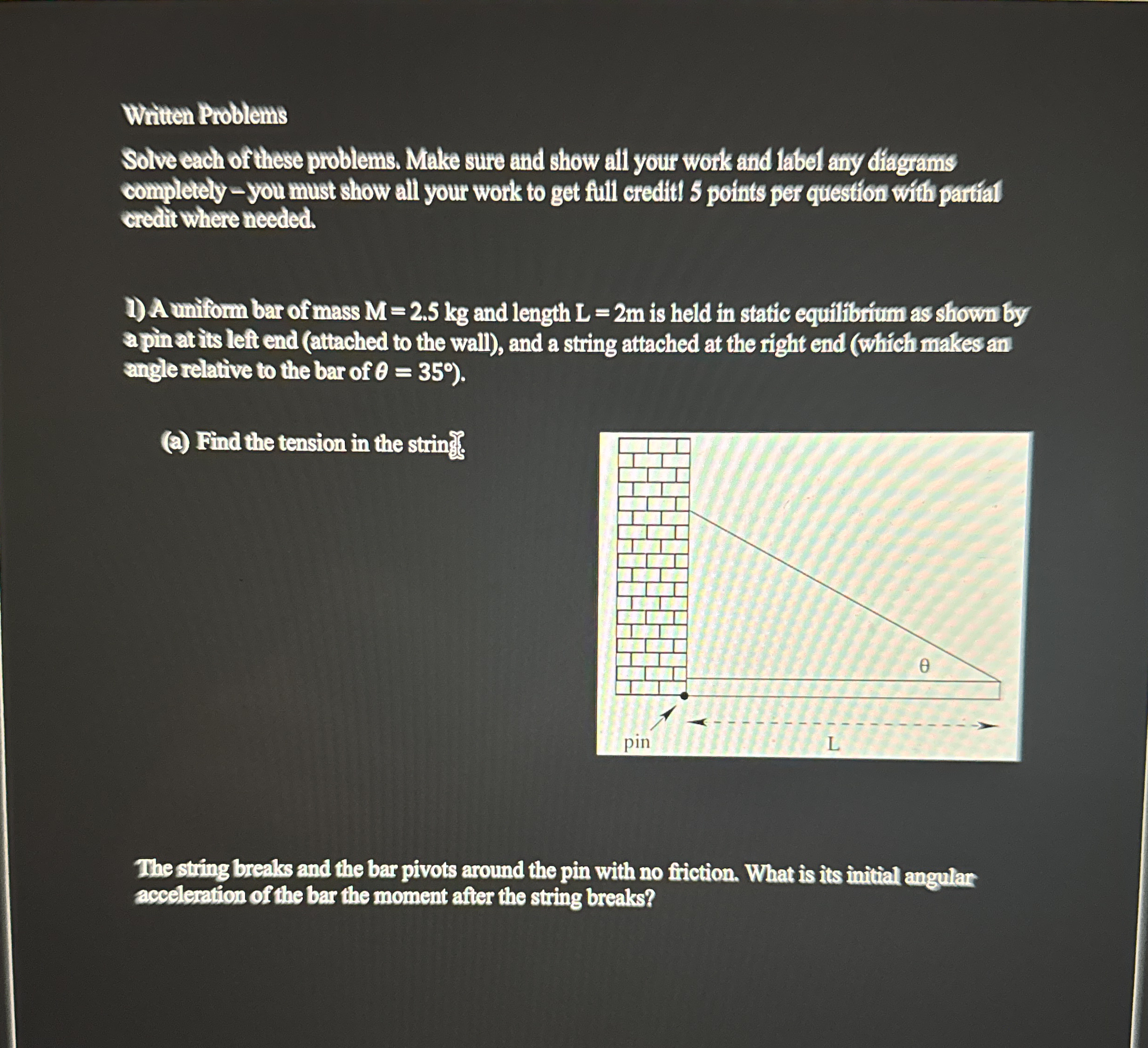 Written Problems Solve each of these problems.