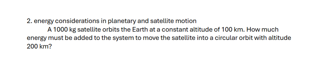 2 . energy considerations in planetary and