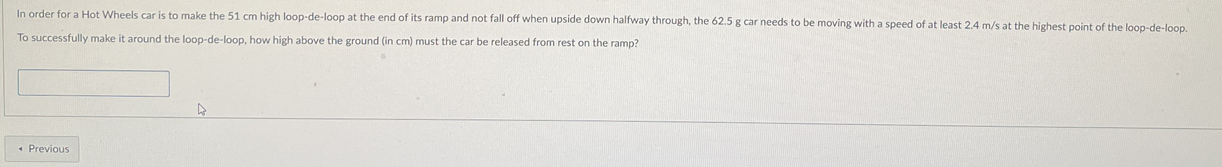 In order for a hot wheels car is to make the 5 1