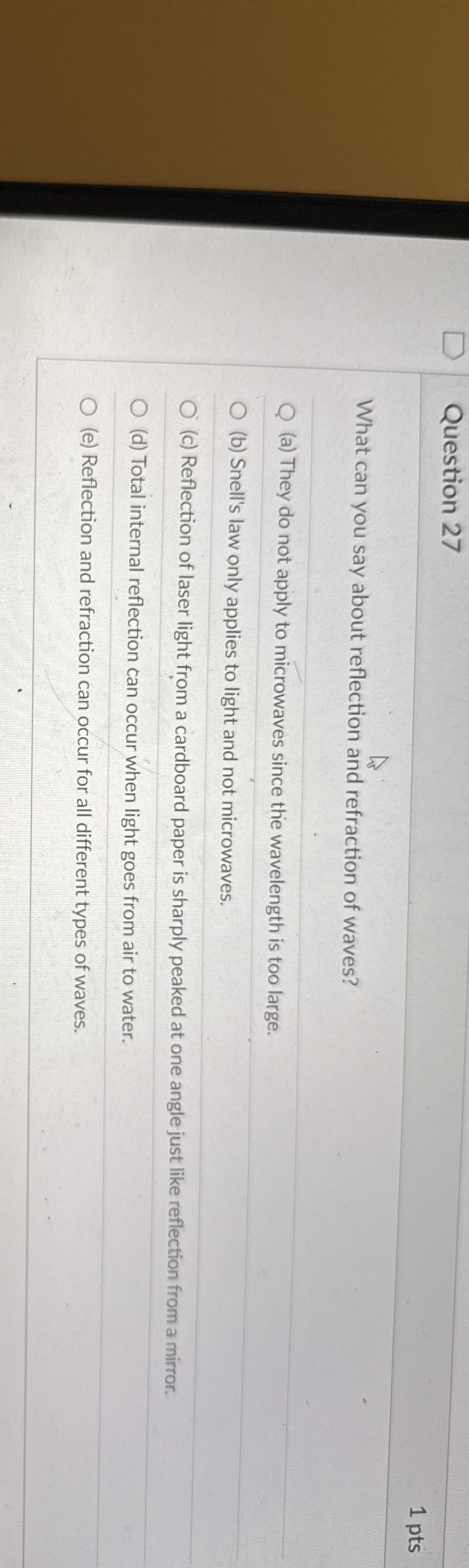 Question 2 7 1 pts What can you say about