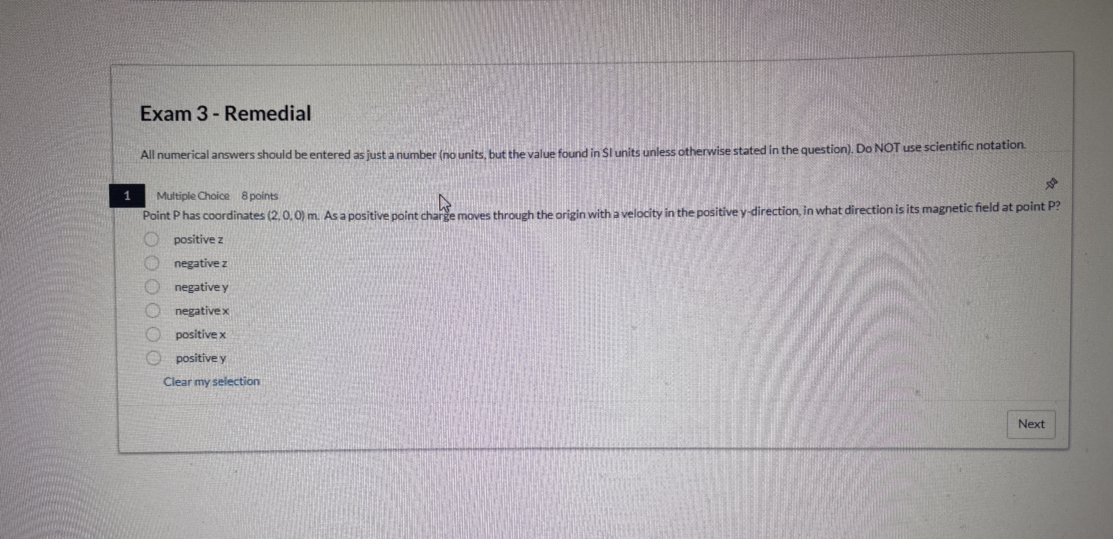 Point p has coordinates 2 , 0 , 0 as a positive