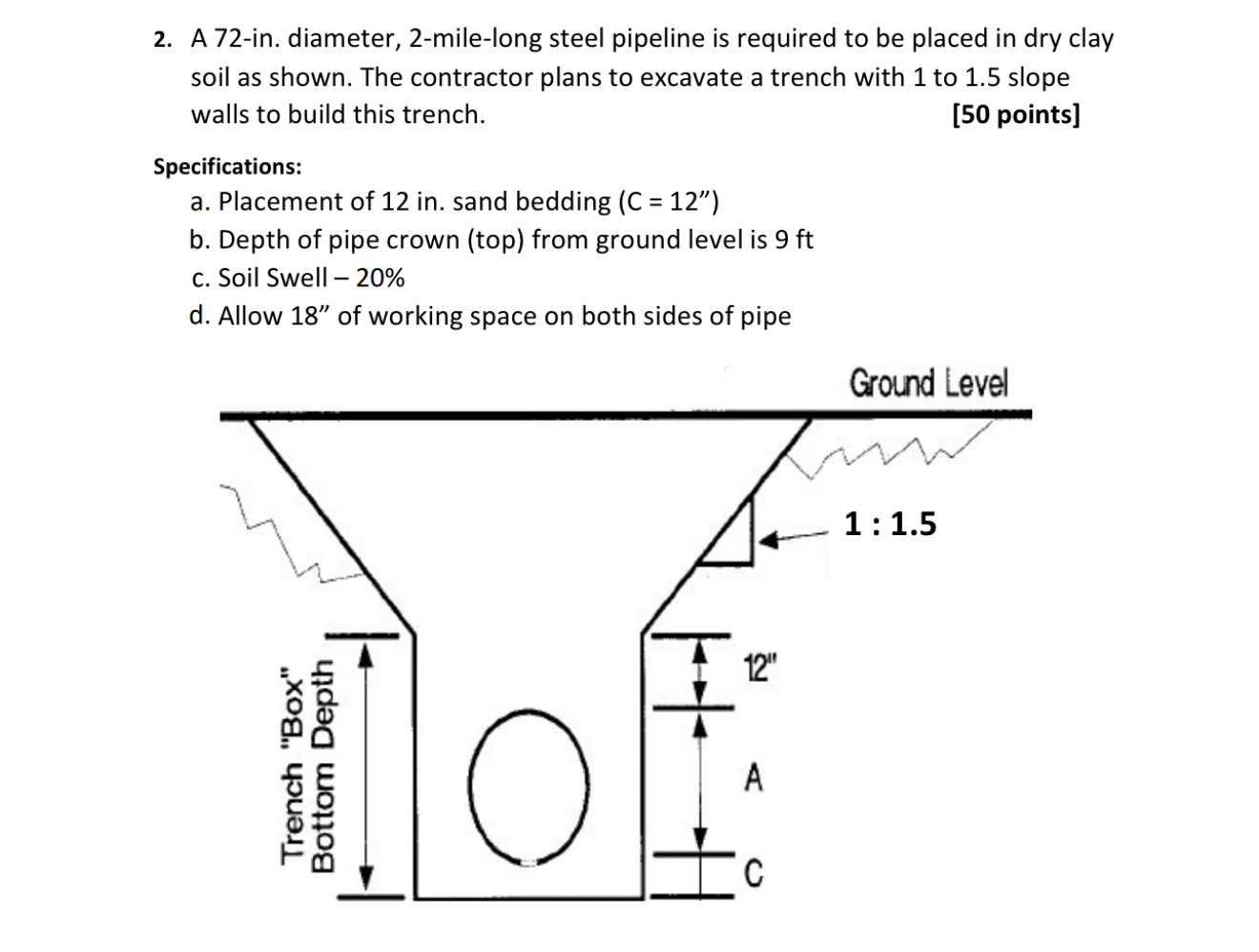 A 7 2 - in . diameter, 2 - mile - long steel