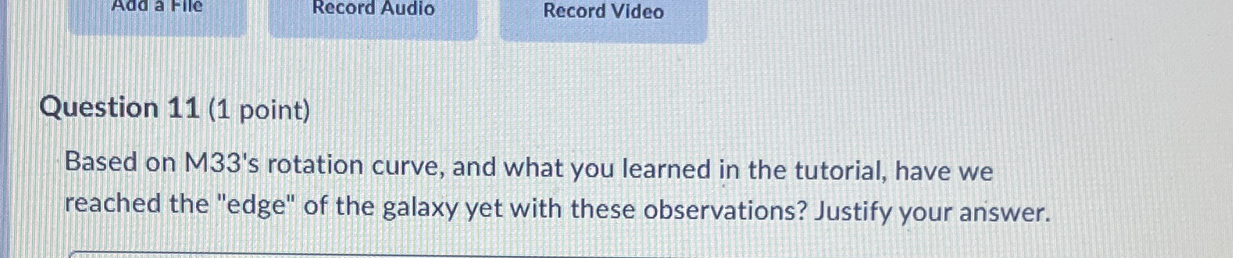 Question 1 1 ( 1 point ) Based on M 3 3 ' s