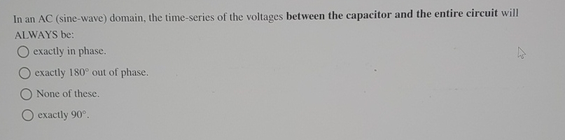 In an AC ( sine - wave ) domain, the time -