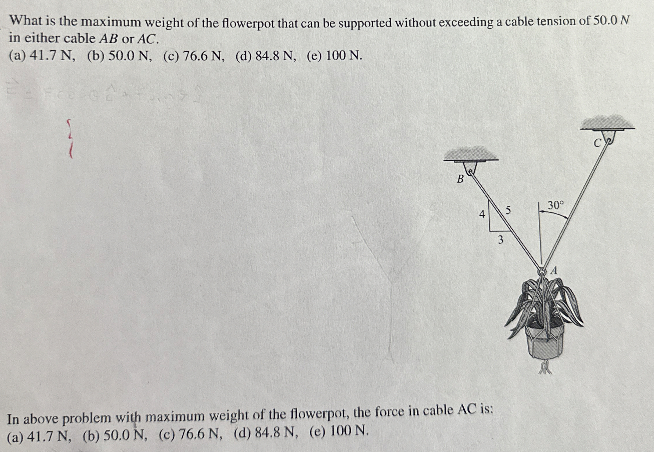 What is the maximum weight of the flowerpot that