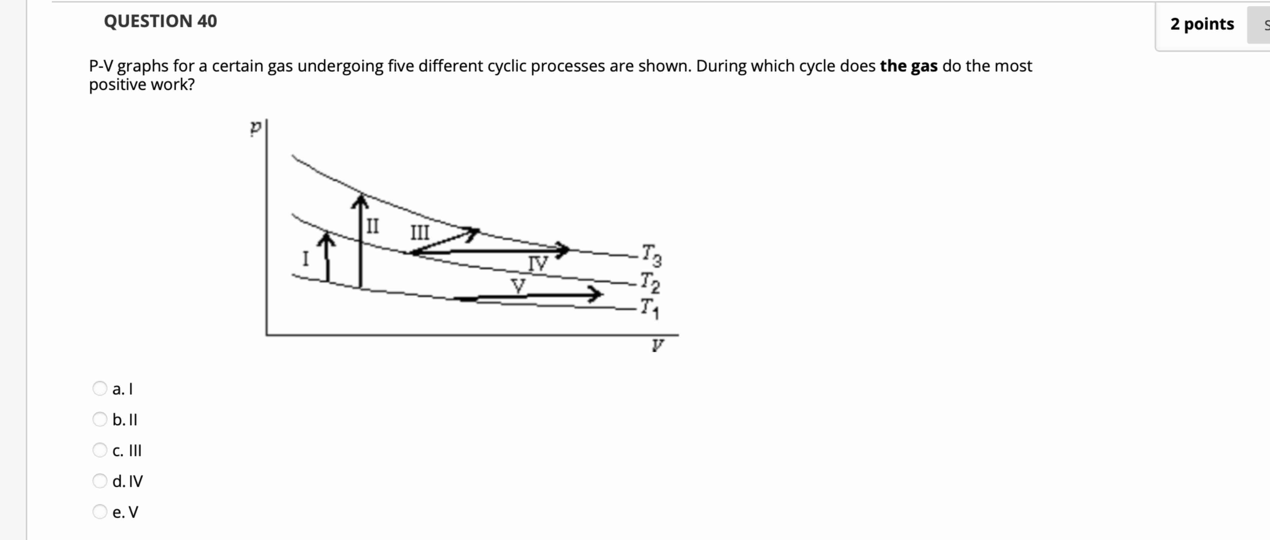 QUESTION 4 0 P - V graphs for a certain gas